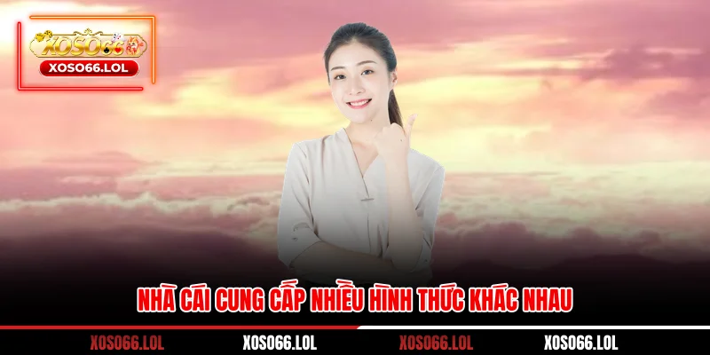 Nhà cái cung cấp nhiều hình thức khác nhau